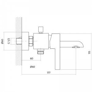 Кухонний змішувач (S951-012) Cersanit Art. S951-012, фото 2