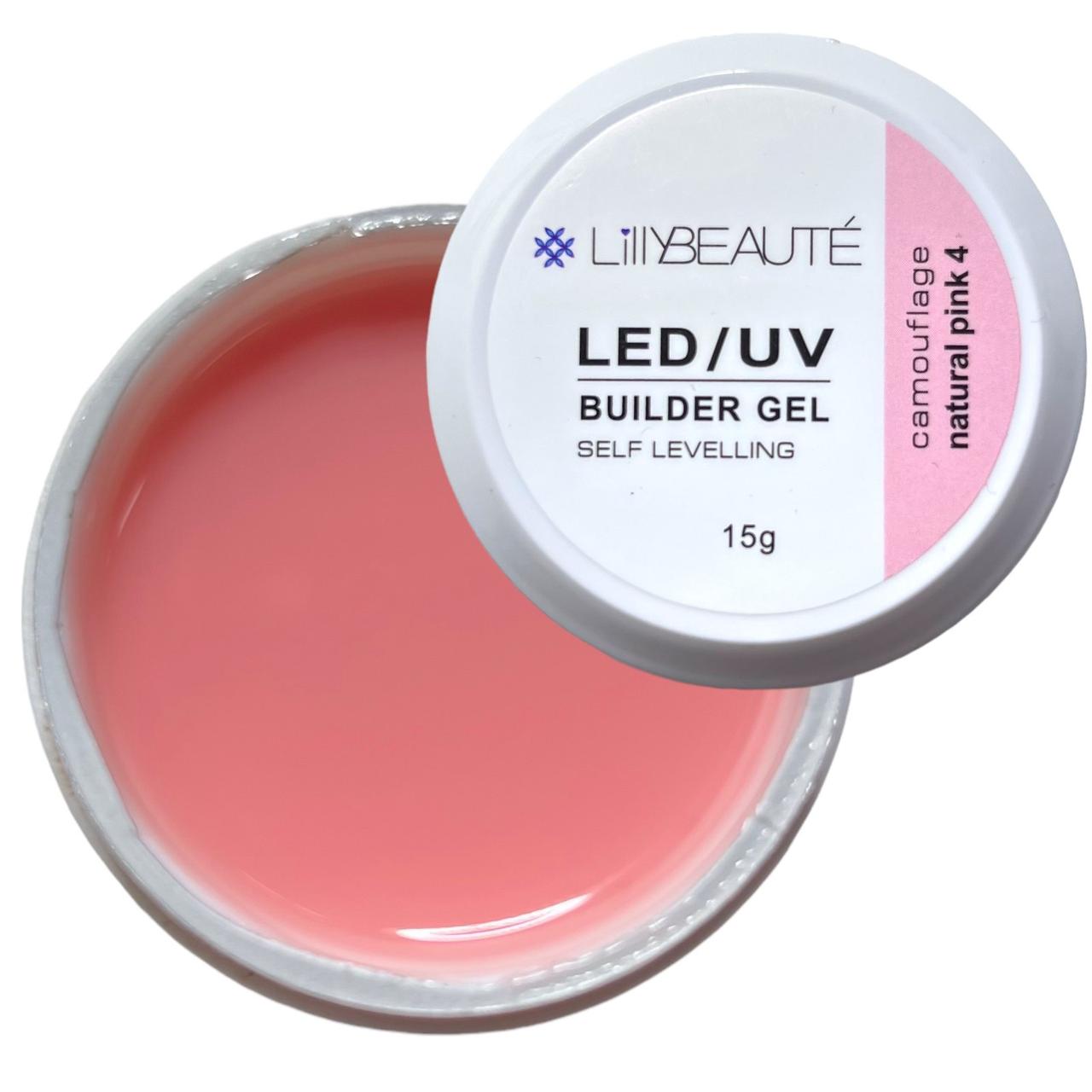 Гель для нарощування нігтів Lilly Beaute Builder Gel №4, 15 г