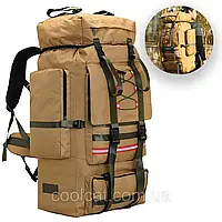 Тактический рюкзак на 130л (75х40х25 см) S130P, Койот / Походный ранец / Туристический портфель