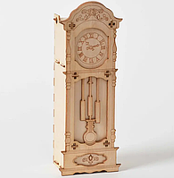 Декоративная деревьяная игрушка-пазл 3D "Часы"
