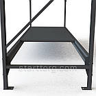 Стелаж набірний "VAULT-2418" 4 полиці (ярусу) h 2400х1800х550мм (1.2мм) чорний. Для комори, складу та гаража, фото 7