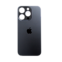 Скло корпуса iPhone 14 Pro Max Space Black BIG (великий отвір)