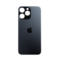 Скло корпусу iPhone 14 Pro Space Black BIG (великий отвір)