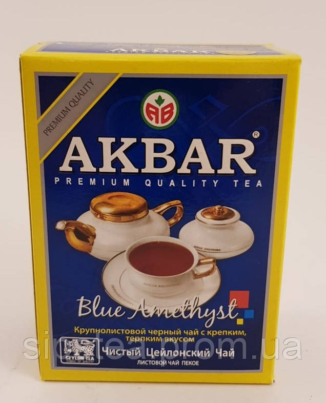 Чай чорний цейлонський Blue Ametist Akbar, Блакитний Аметист Акбар 100 г