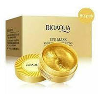 Патчи гидрогелевые омолаживающие Bioaqua Gold Luxurious Eye Masc с ионами золота и морскими водорослями