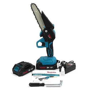 Акумуляторна ланцюгова міні електропила Makita DUC155Z 24V 5Ah шина 15 см | Пила електрична | АКБ пила