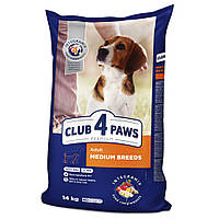 Club 4 Paws Premium Medium Breeds Клуб 4 лапы сухой корм для взрослых собак средних пород 14КГ