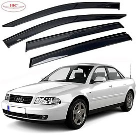 Дефлектори вікон, вітровики Audi A4 (B5) седан 1994-2000 (скотч) HIC