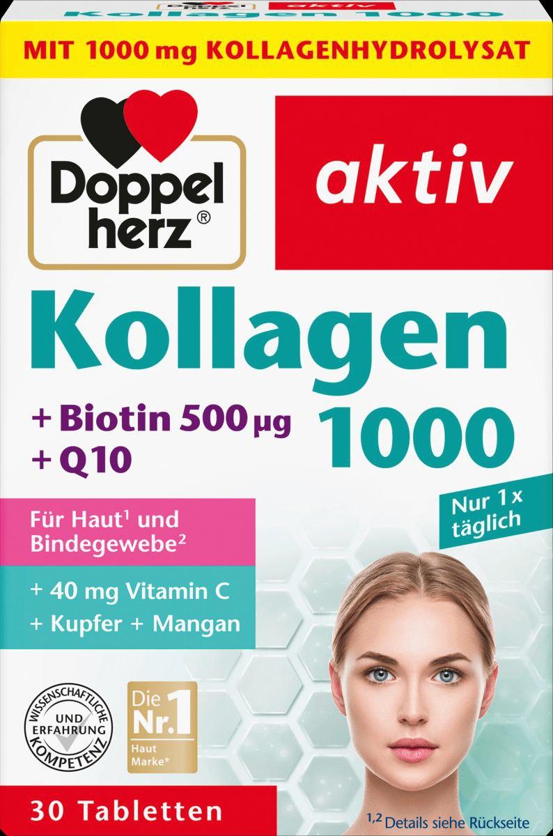 Доппельгерц Колаген 1000 + Біотин + Q10 (Doppelherz Kollagen 1000 + Biotin + Q10), фото 1