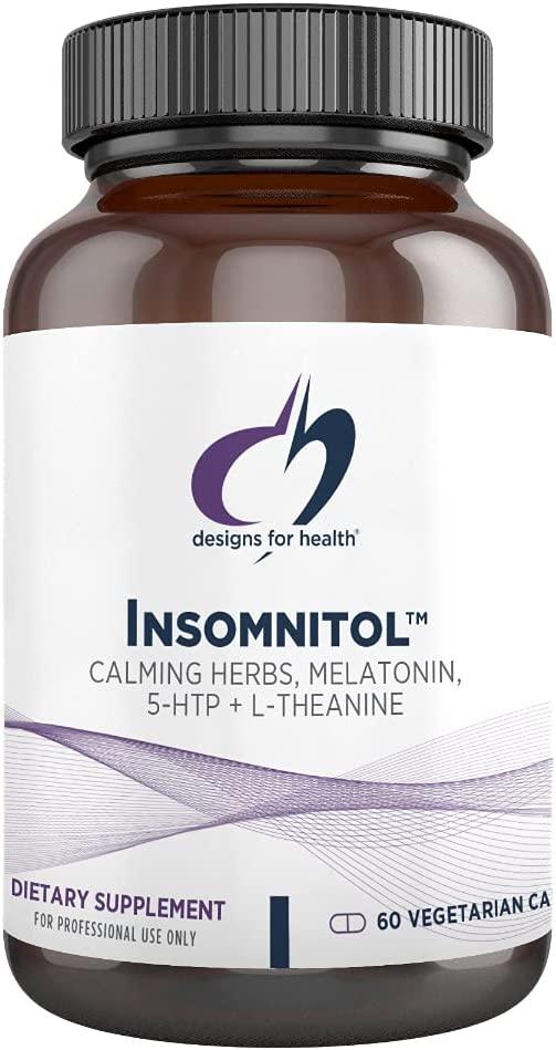 Designs for Health Insomnitol / Заспокійливі трави + мелатонін для якісного сну 60 капсул