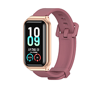 Силиконовый ремешок для Amazfit Band 7 Metal Wine Red