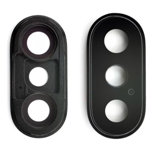 Скло камери із рамкою iPhone XS Max Space Gray, H/Q, фото 1