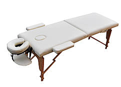 Масажний стіл двохсекційний ZENET ZET-1042 CREAM розмір S ( 180*60*61 )