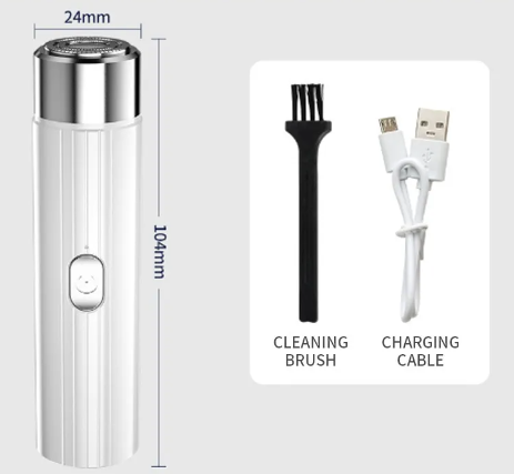 Електробритва мініпортивна дорожня на акумуляторі від usb заряду, фото 1