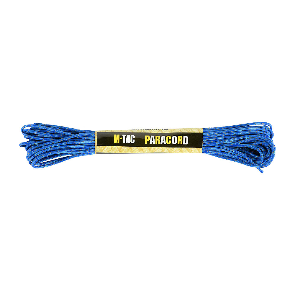 Мотузка шнур паракорд M-Tac paracord Minicord Reflective 15 м Blue MTC-MCRF15-BLU