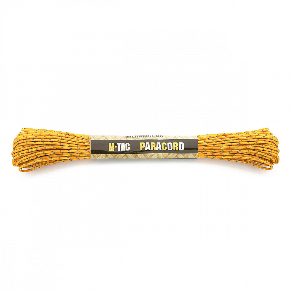 Мотузка шнур паракорд M-Tac paracord Minicord Reflective 15 м Goldenrod 10271134