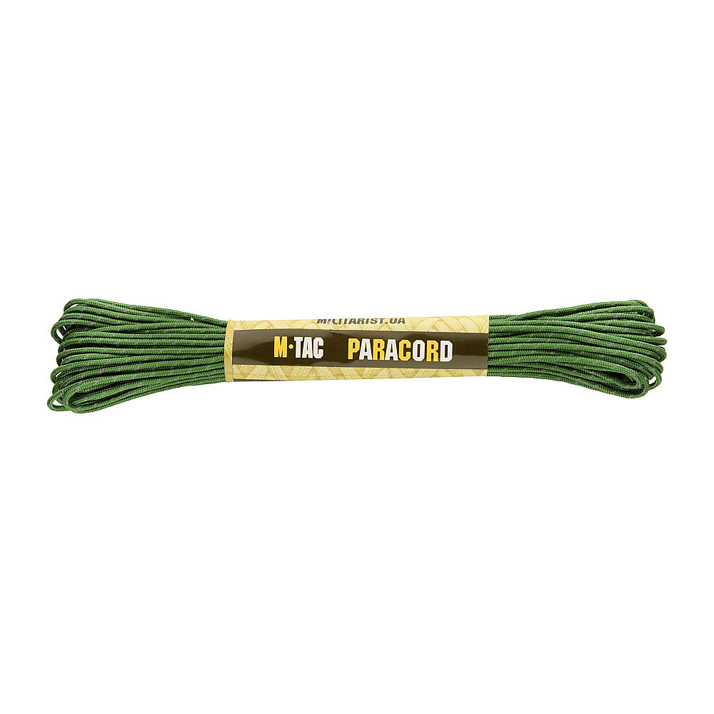 Мотузка шнур паракорд M-Tac paracord Minicord Reflective 15 м Grass MTC-MCRF15-GR