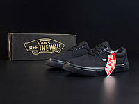 Кеды Vans off the wall мужские демисезон черные, Ванс