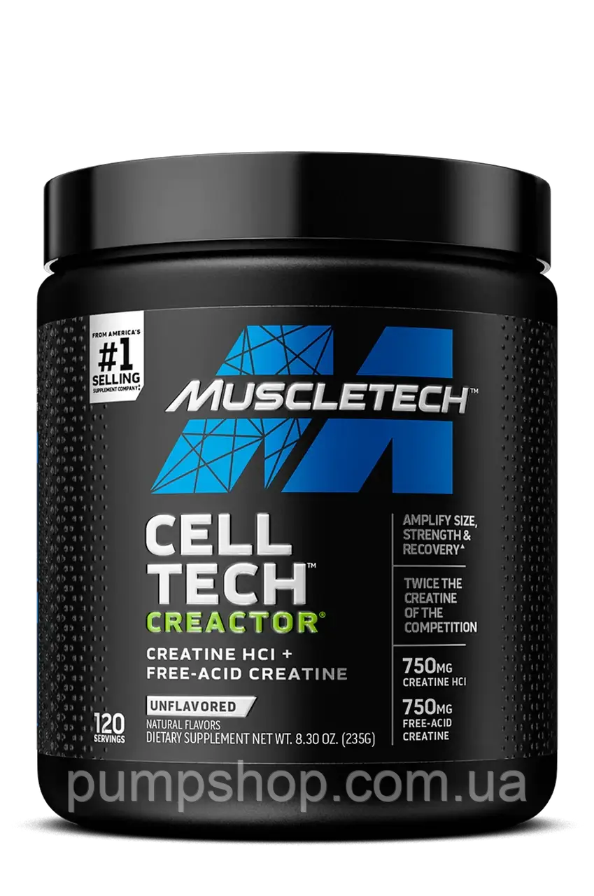 Креатин гідрохлорид Muscletech Cell-Tech Creactor 235 г (120 порц.)