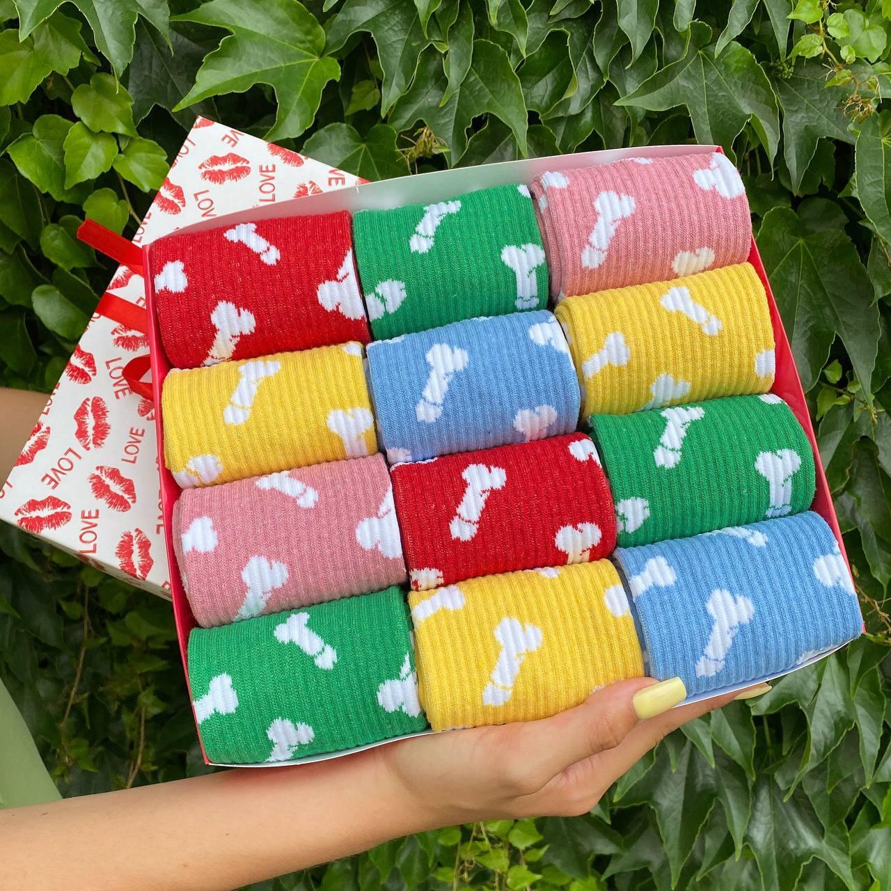 Купить Комплект мужских носков высоких демисезонных с прикольным ...