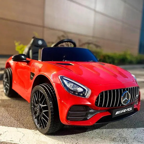 Дитячий одномісний електромобіль джип машина Mercedes M 4062EBLR-3 ліцензійний / колір червоний