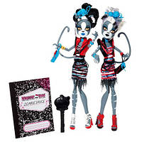 Ляльки Монстер Хай Мелодія і Пурсефона Зомбі Шейк Monster High Meowlody and Purrsephone Zombie Shake