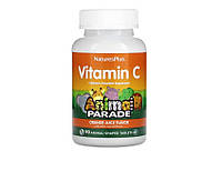 NaturesPlus Animal Parade Vitamin C Source of Life, Вітамін С, апельсин, 90 таблеток у вигляді тварин