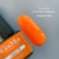 Ga&Ma Summer Collection No168 Papaya — гель-лак, літня колекція, папая, 10 мл