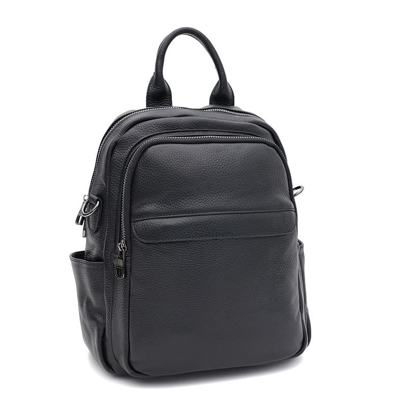 Жіночий шкіряний рюкзак Ricco Grande K18061bl-black