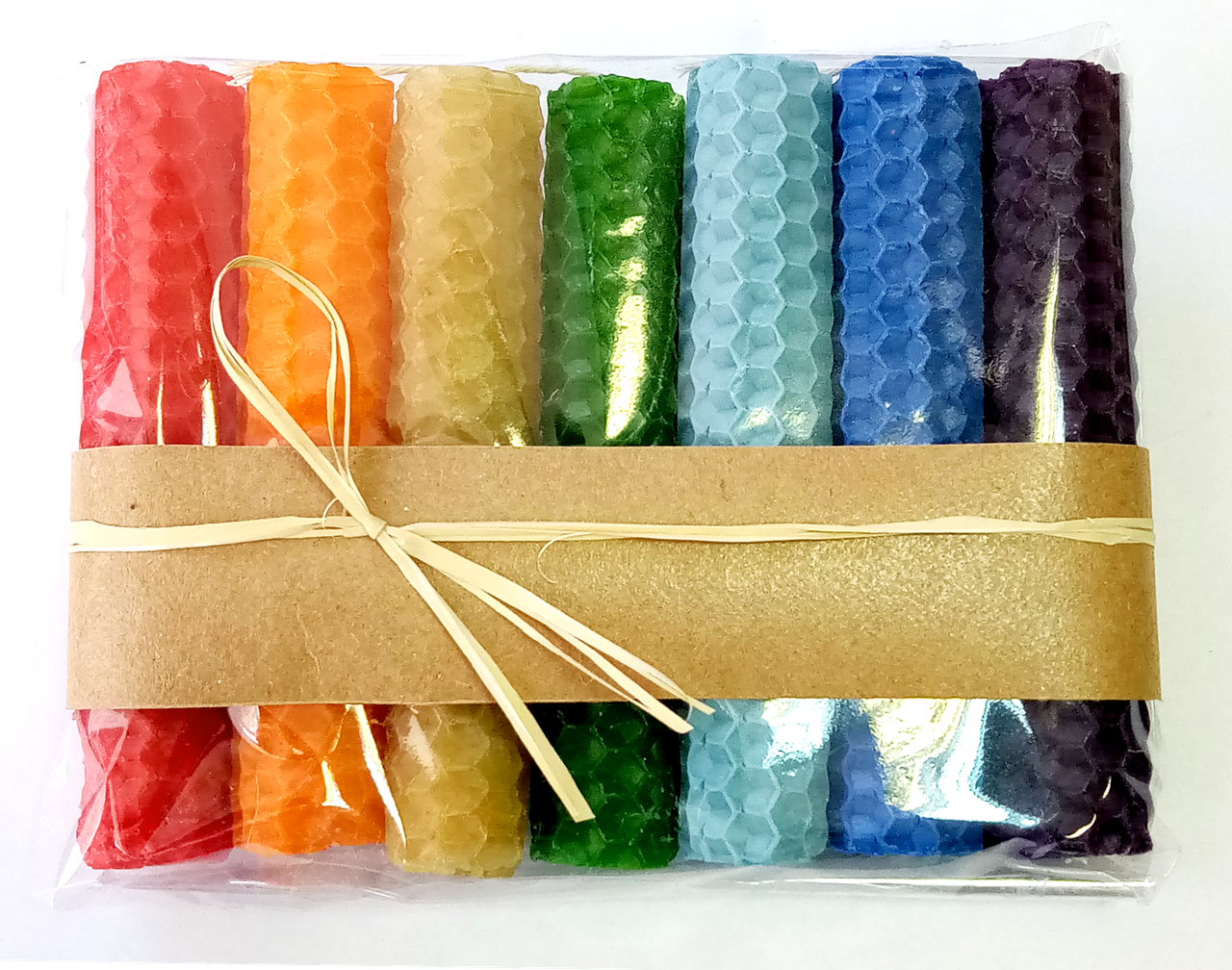 Набір воскових свічок чакральний, фото 1