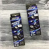 USB кабель Aspor 360 Lightning magnetic- чорний, фото 3