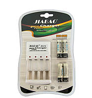 Зарядное устройство аккумуляторных батарей JB-212 + аккумуляторы 4 шт. 4500mAh (АА)