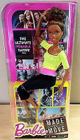 Кукла Барби йога Афроамериканка Barbie Made To Move Doll, African American