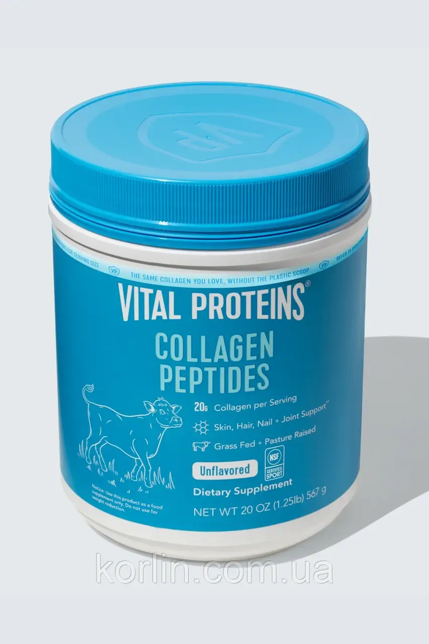 Vital Proteins Collagen Peptides Пептиди Колагену без Смакових Добавок 567г., фото 1