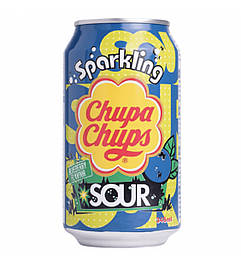 Chupa Chups Sparkling Sour Blueberry Flavour Чупа Чупс кисла чорниця 345ml
