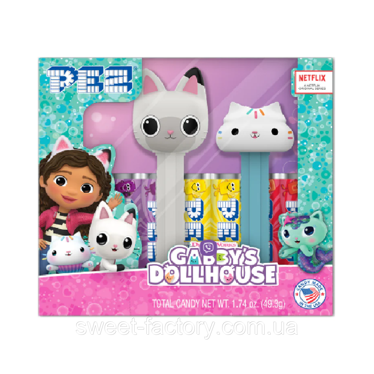 Pez Cabby's Dollhouse Twin Pack Pandy Paws и Cakey Cat 49g