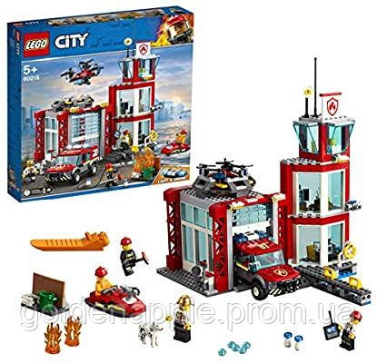 Конструктор LEGO City Пожежне депо 509 деталей 60215