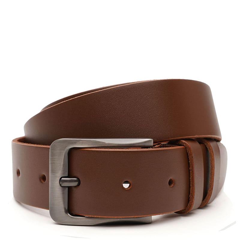 Чоловічий шкіряний ремінь Borsa Leather V1115FX40-brown