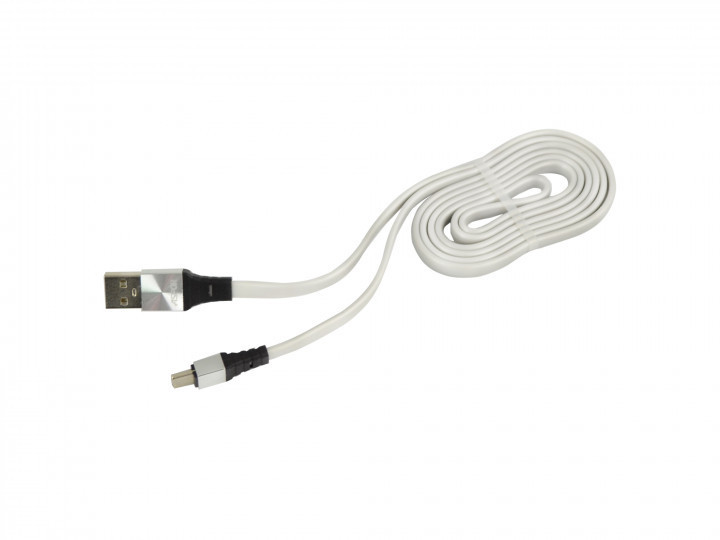 USB кабель Aspor A160 Type-C Плоский Silicon 2.4A/1.2м- графіт