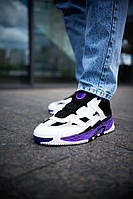 Кроссовки, кеды отличное качество Adidas Niteball White Black Violet Размер 41