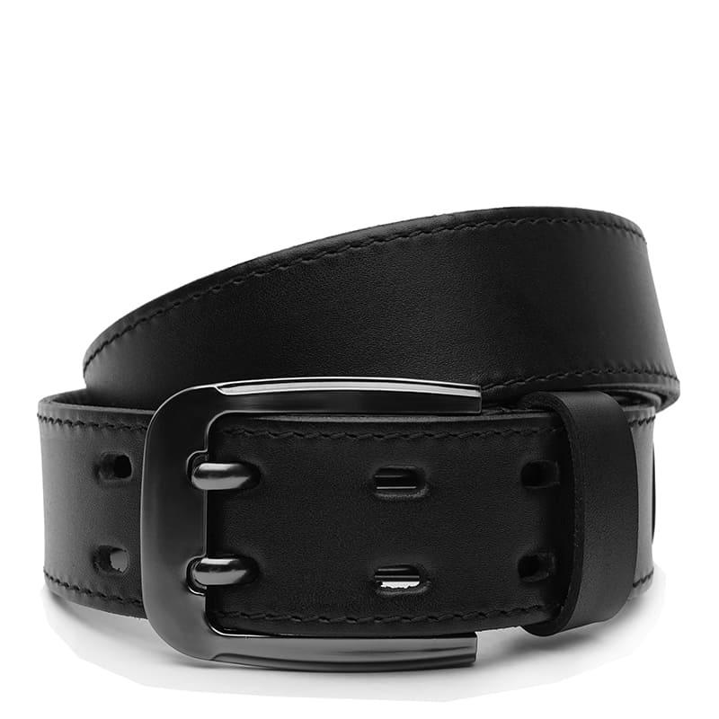 Чоловічий шкіряний ремінь Borsa Leather V1125FX25-black