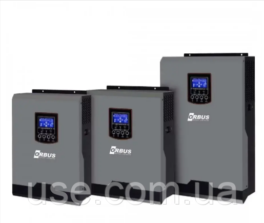 Інвертор гібридний ORBUS VP1000-12, PWM чиста синусоїда для сонячної станції 12V 1000 Va