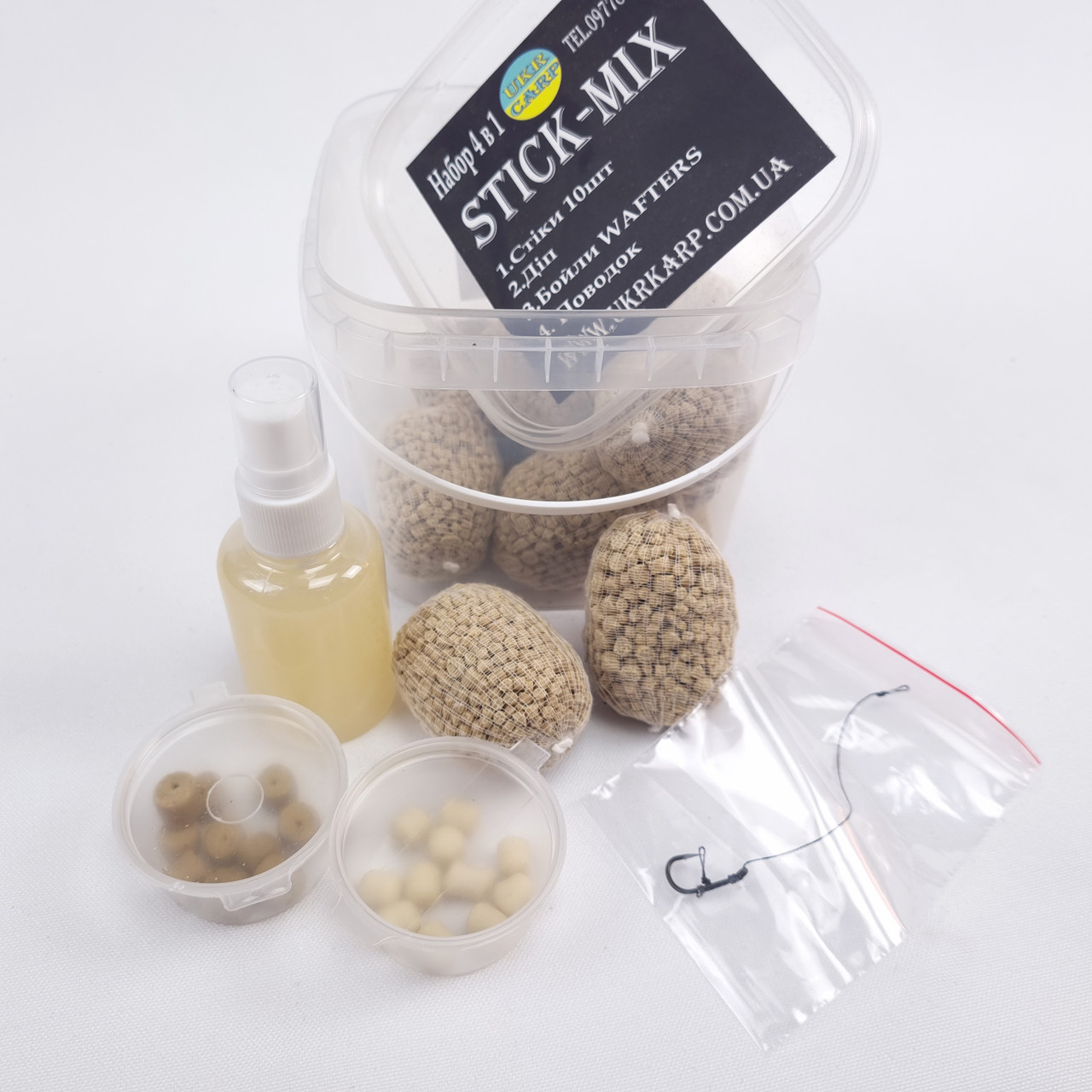 Набір Stick mix 4в1 Ukr Carp (Часник) пва стік мікс для коропа