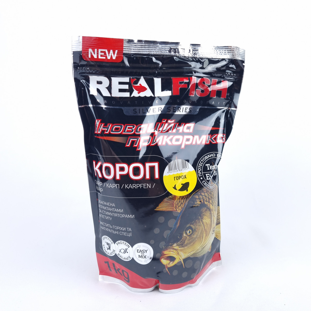 Прикормка на коропа Real Fish 1кг Карп Горох