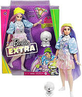 Кукла Барби Экстра Модница - Barbie Extra Doll #2 in Shimmery Look with Pet Puppy.