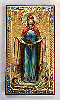 Ікона Покров Пресвятої Богородиці, розмір 14,5x26,5 (писана ікона на дереві)