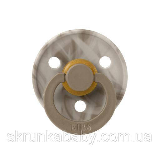 Соска пустушка BIBS Colour Latex Round (кругла) – Tie Dye Camo Dark Oak Sand 6-18 міс, фото 1