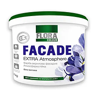 Краска фасадная акриловая FLORA Сolour FACADE Extra Atmosphere белая 14.0 кг
