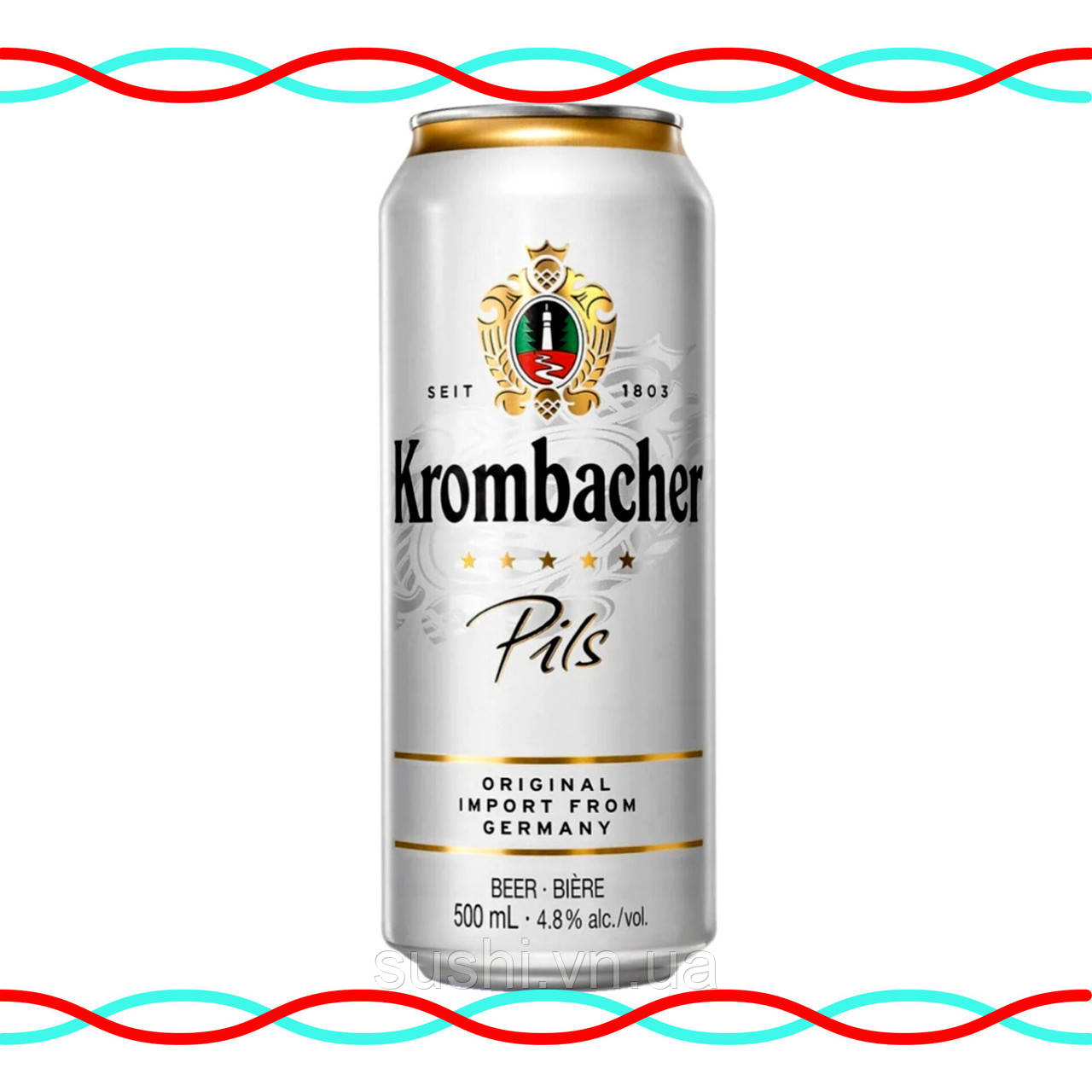 Пиво Krombacher Pils світле фільтроване 500мл.