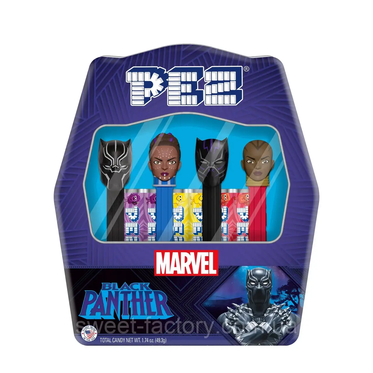 Pez Marvel The Black Panther Gift Tin 49g
